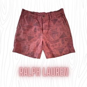 Ralph Lauren Red Patterned Shorts